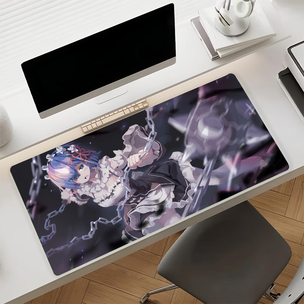 Anime R-Re Zero Rem Kaymaz Kauçuk Oyun Mouse Pad Denge Bilgisayar Matı Dekorasyon Masa Matı Dizüstü Bilgisayar Ofis Büyük
