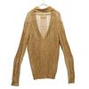 EDIFICE linen Long sleeve knit cardigan 46 khaki Men's Used