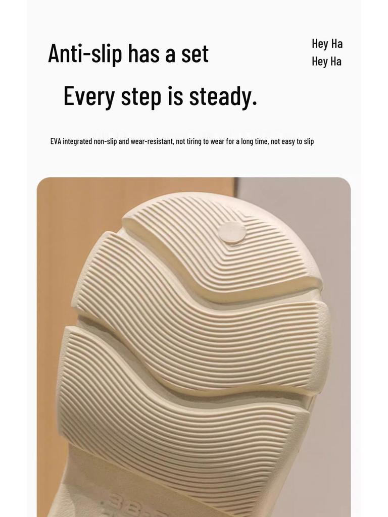 Women's Thick-Soled Non-Slip Height-Increasing Closed-Toe Sandals & Slippers - New Summer 2024 Beach Style