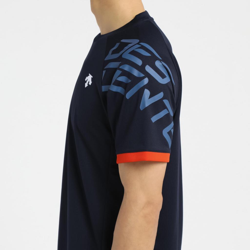 DESCENTE Volleyball Short Sleeve Easy to Move Raglan for Men and Club NV00 Shirt, Moisture-Wicking, Quick-Drying, Breathable, in, Sleeves, Women,