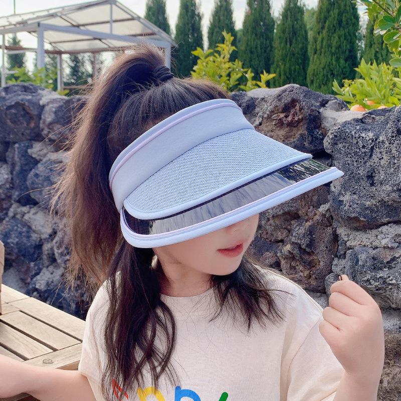 Children's sun hat boys summer big brim empty top sun hat girls camping outdoor vacation sun hat