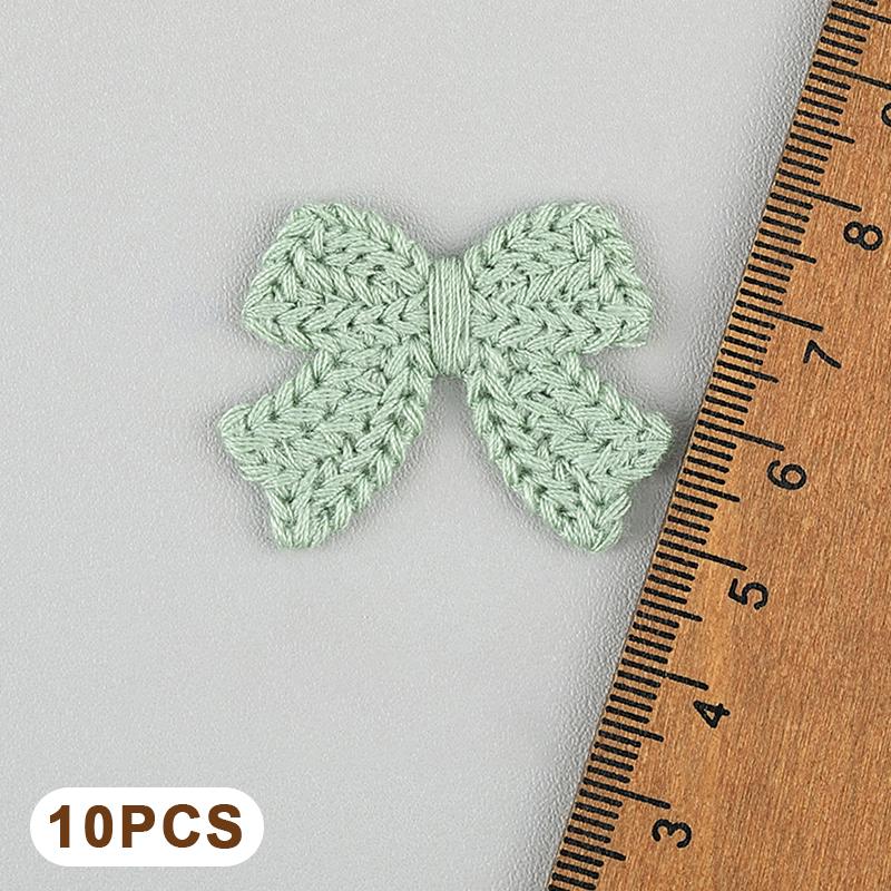 10Pcs 3.6Cm Embroidered Bow Tie Scrapbooking Diy Sewing On Patches Home Decoration Accessories Ornament Supplies