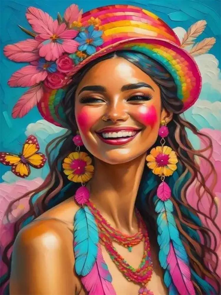 5D DIY Diamond Embroidery Women's Animal Set Pattern Painting Full Round Square Animal Mosaic Women's Home Decoration Gift