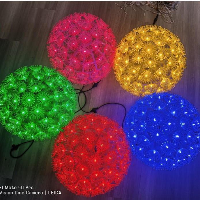 Waterproof LED Dandelion String Lights for Outdoor/Indoor Use - Ideal for Courtyard, Camping, Balcony & Decorative Lighting 32 cm синий