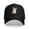 Cute Welsh Corgi Dog Illustration Baseball Cap Golf Hat New In The Hat Hiking Hat Funny For Girls Unisexs