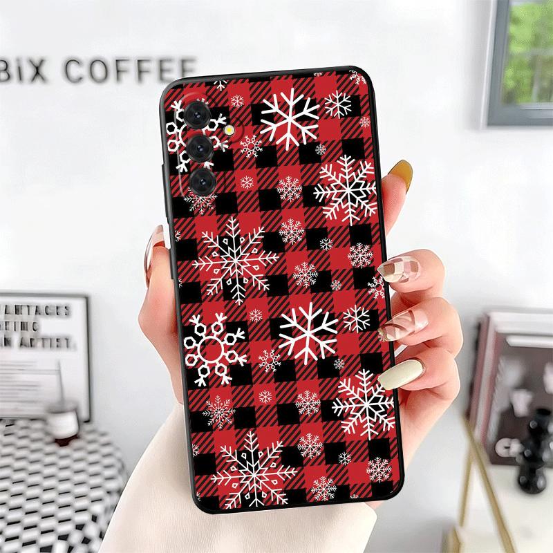Snow Snowflake Winter Cold Soft Phone Case for Samsung A17 A37 A57 A16 A26 A36 A56 A15 A25 A35 A55 A14 A24 A34 A54 A13 A23 A33 A
