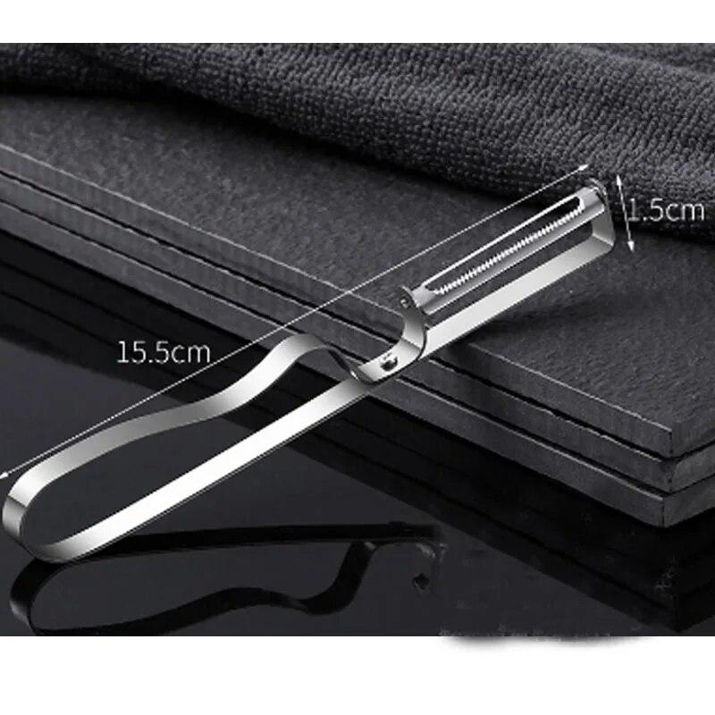 

Кухонная нержавеющая сталь 3-в-1 двухголовочная машина для чистки яблок, картофеля, многофункциональный инструмент для падающих фруктов и овощей