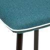 Tabouret bar Design "Lanir" Atmosphera - Bleu canard