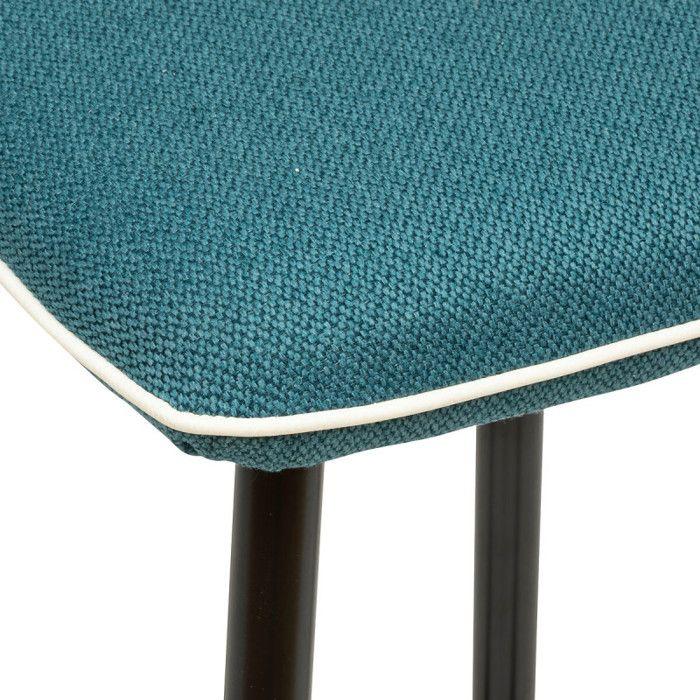 Tabouret bar Design "Lanir" Atmosphera - Bleu canard