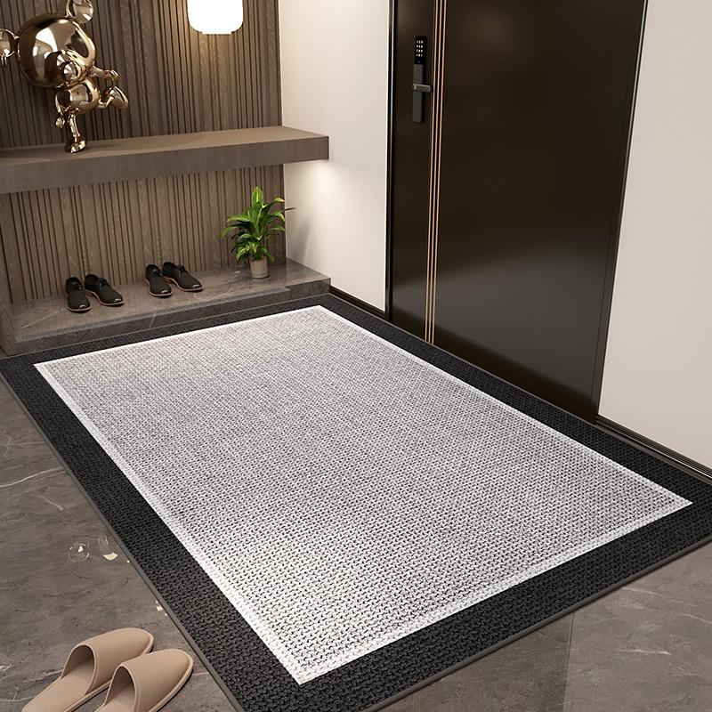Entrance Door Mat Rectangular Doormat Hall Living Room Carpet  Modern Rug Home Decoration Non-slip Floor Mats