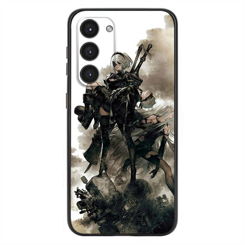 Game N-NieR Automata 2B Phone Case For Samsung Galaxy A20,21s,22,31,32,52,53,72,73,80,91 Soft Liquid Silicone Black Cover