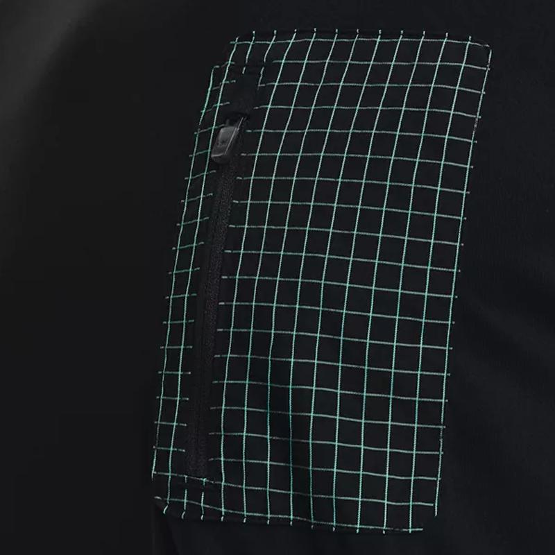 Under Armour Anywhere Printed Letter Pattern Running Long Sleeve T-Shirt Men Tops Black 1370330-001