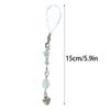 Handcrafted Phone Charm Acrylic Beaded Keychain Colorful Star Heart Keyring Cute Acrylic Ornaments for Mobiles Bag