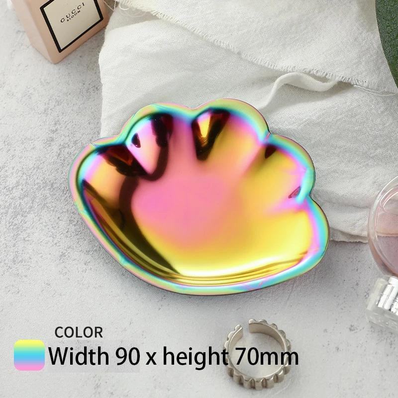 Modern Simple Stainless Steel Metal Water Drop Multi-shape Snack Tray Storage Jewelry Storage Metal Decoration Storage Organizer