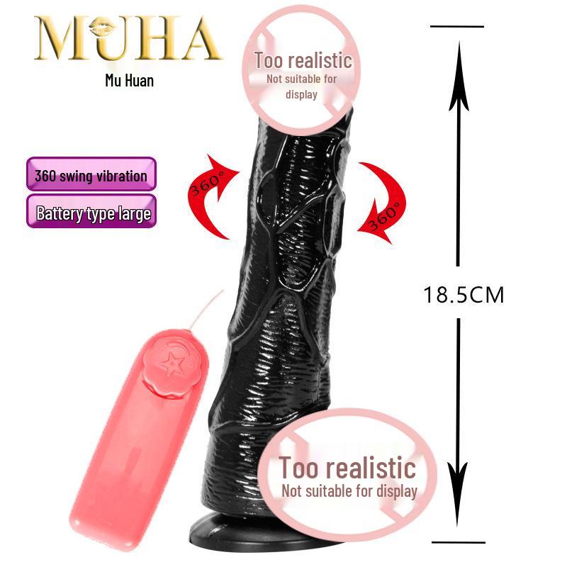 Black Electric Wiggling Vibrator for Women