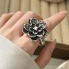 Xiaomi BF CLUB 925 Sterling Silver Ring For Women Jewelry Retro Flower Open Vintage Handmade Ring Allergy For Party Birthday Gift