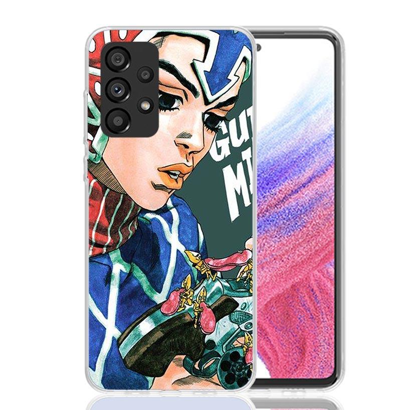 JoJo Adventure Guido Mista Phone Case for Samsung Galaxy A52 A51 A50S A12 A22 A32 A72 A10S A30S A31 A71 Note 20 Ultra 10 Plus S1