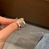 ins cold wind s silver needle ear ring earrings new popular stud earrings niche design sense advanced