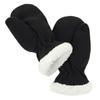 Solid Color Gloves Warm Full Finger Mitten Simple Winter Outdoor Gloves Fuzzy Plush Gloves for Boys Girls Multi Size