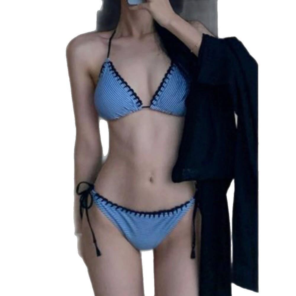 Korean Style Sexy Two-Piece Swimsuit for Women - Small Bust Bikini & Hot Springs Swimwear