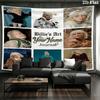 Arazzo da Parete con Nome Personalizzato Billie Eilish Appeso Estetico alla Parete Coperta in Tessuto Stampato Arazzi Decorativi per Camera da Letto Soggiorno Decorazioni per la Casa