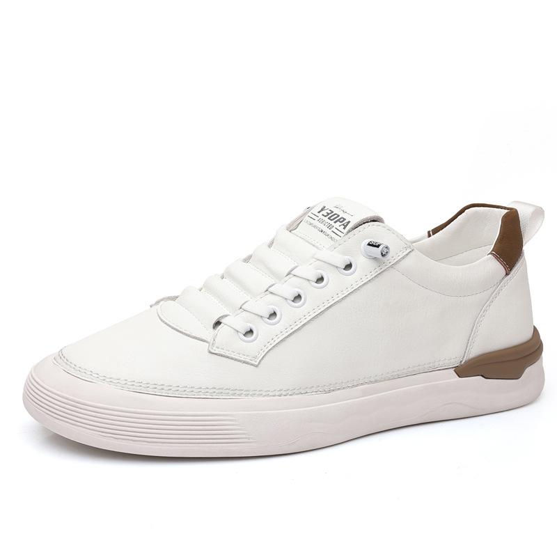 2024 new men's casual sports white shoes with one pedal, white men's shoes, lazy board shoes tide