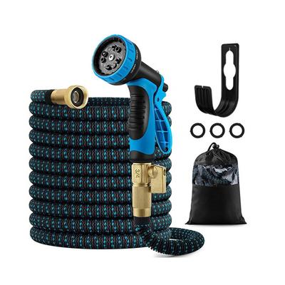Expandable Garden Hose Multi-Functional Practical Flexible Water Hose with Nozzle Connectors for