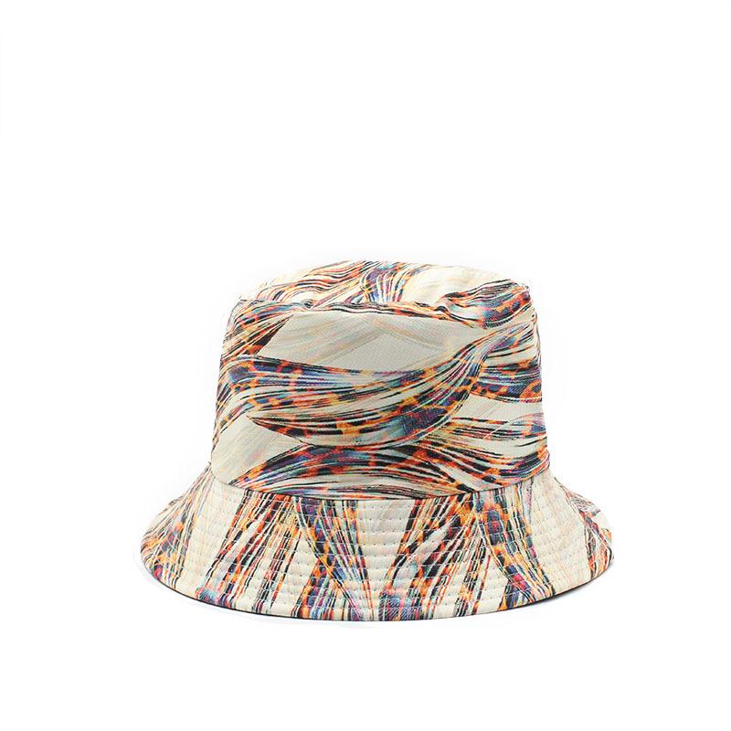 Ins Plant Print Pattern Fisherman'S Hat Children Spring And Summer Outdoor Sun Protection Visor Men'S Pot Hat