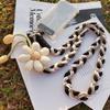 Detachable Phone Woven Chain Phone Charm Cell Phone Strap Flowers Phone Lanyard  Women Girls