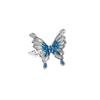 Elegant Blue Butterfly Themed Ring For Women Unique Small Batch Design With Adjustable Size