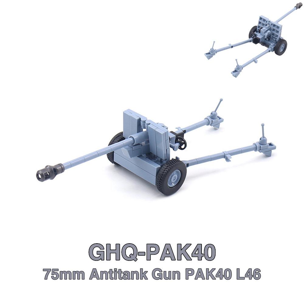 WW2 88mm Flak Gun Cannon Rocket Artillery Military Army War Weapons Soldier MOC Playmobil Model Building Block Children Kid Toy