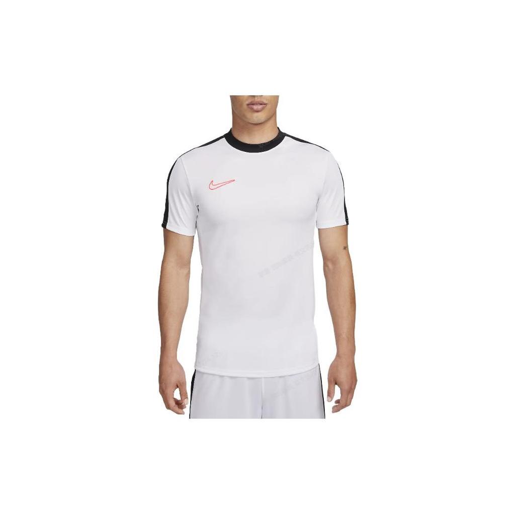 Nike SS23 Embroidered Logo Slim Fit Short Sleeve Soccer Jersey Men Tops White DV9751-101