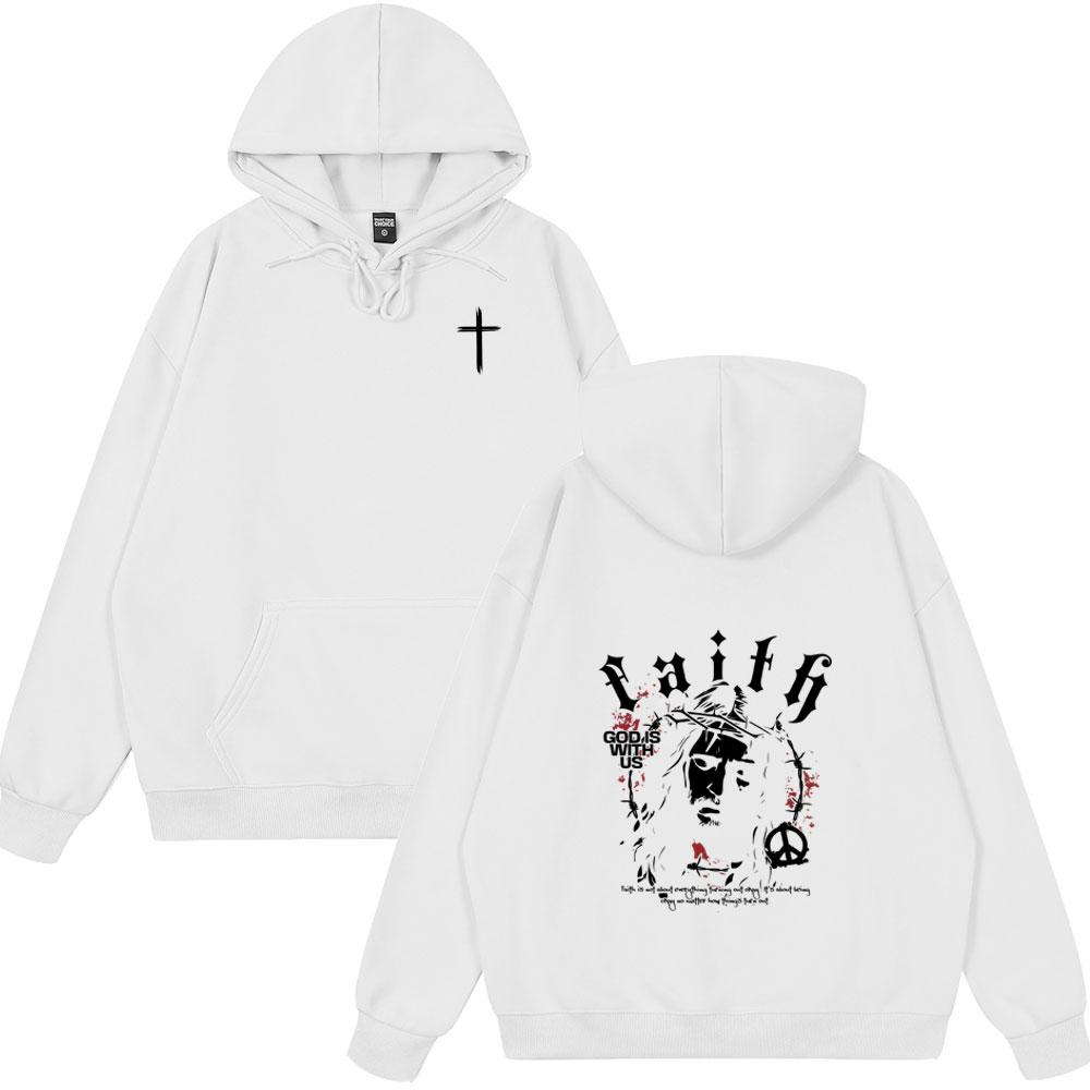 Christian Jesus Bible Verse Vintage Couple Style Hoodies Men Women Clothing Fashion Tops Oversized Streetwears Fleece Sweatshirt