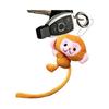 [Gerinkoken] Monkey Keychain Charm Plush Monkey Keychain | Cartoon Plush Monkey Pendant Doll Soft Animal Toy Creative Car Key Holder Backpack Purse
