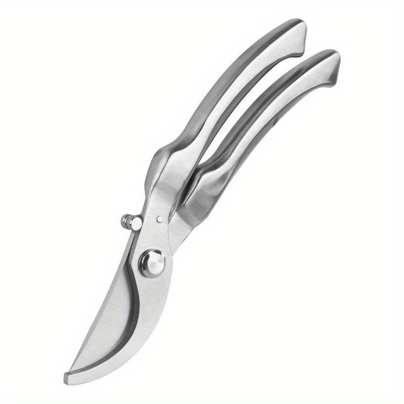 

Heavy-Duty All-Steel Garden Shears - 30CR14 Steel, Sturdy Multifunctional Cutting Tool for Branch, Flower Pruning and Fruit Harvesting серебряный