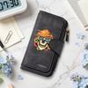 Gothic Skull Pattern Multi Slot Long Fashion Wallet Cool Durable Casual Daily Use Purse