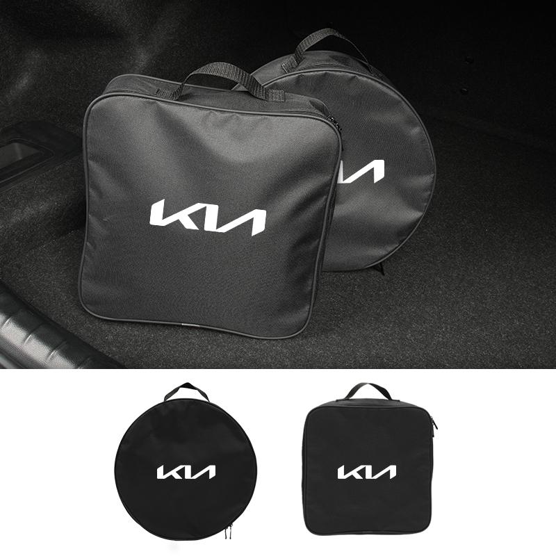 Car Charging Gun Storage Bag Trunk Cable Tools Pouch Interior For KIA Ceed Sportage Rio K5 Optima Cerato Proceed Venga Sedona YB1