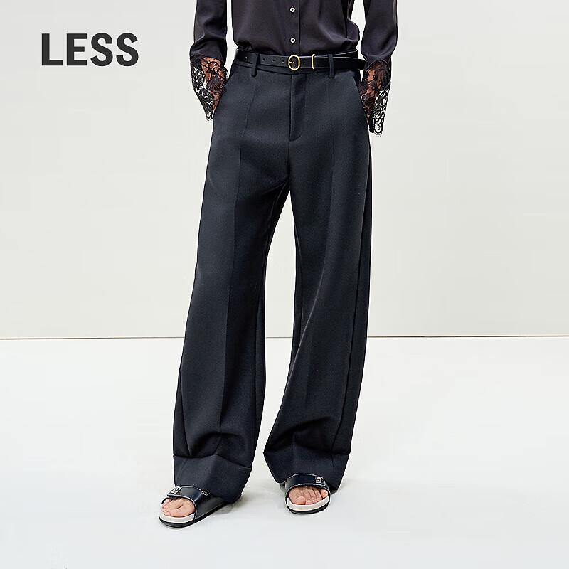 LESS Spring 2025 Casual Commuter Straight-Leg Trousers