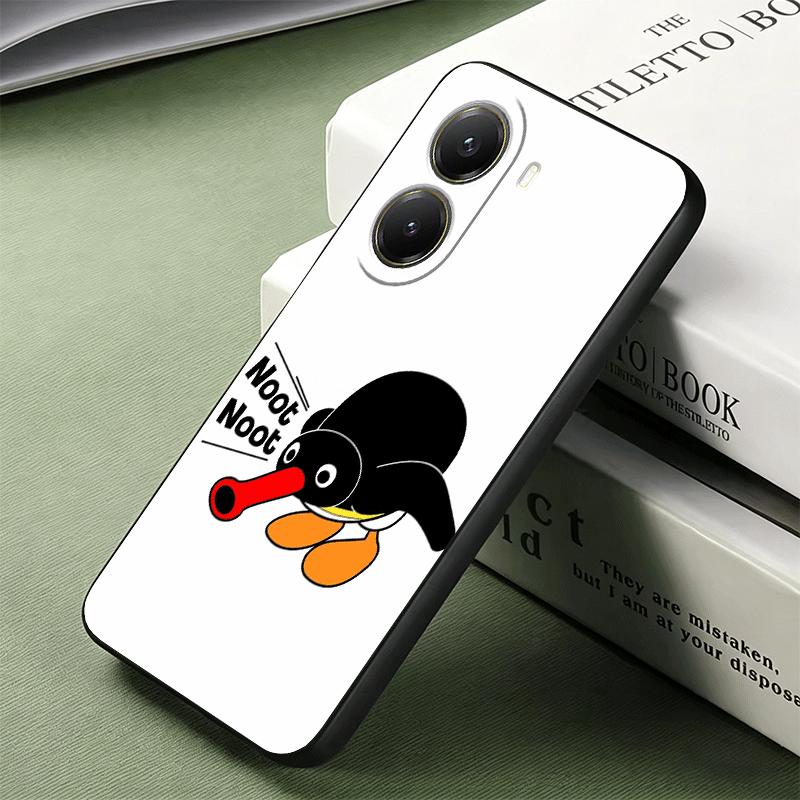 Cartoon P-Pingu Penguin Soft Phone Case for Xiaomi Poco X5 X6 X7 X8 Pro Max X3 F7 F8 Ultra M8 M7 M6 M5 Redmi 15 15C 14C 13C 12C