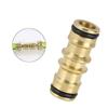 2 Way Garden Brass Hose Connector Joiner Coupler Watering Water Pipe Tap Male Water Pipe Repair Extension Joint 1PCS/2PCS