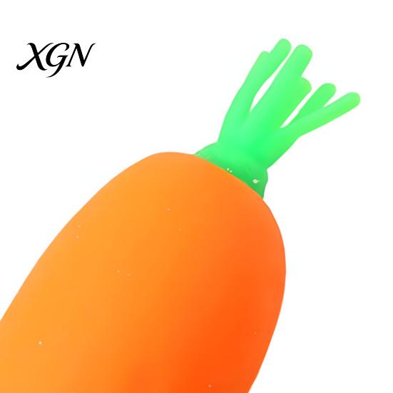 Anti-Anxiety Carrot Toy Simulated Stress Ball White Radish Squeeze Soft Stretchy Vegetable Fidget Sensory Easter Basket Stuffers Decompression