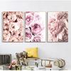 art print pictures for the home living room decoration Nordic style classic rose Peony flower posters and paintings on the wall