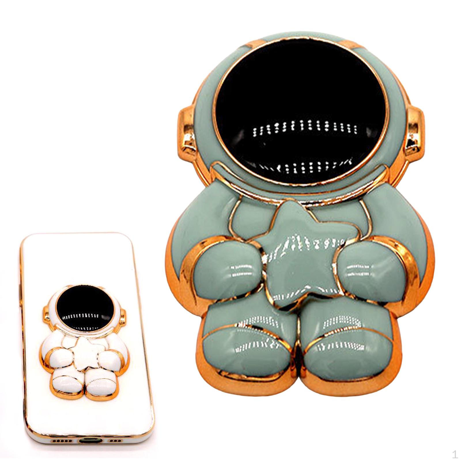 Astronaut Bracket Cartoon Folding Electroplated Desktop Support Cute Mobile Phone for
