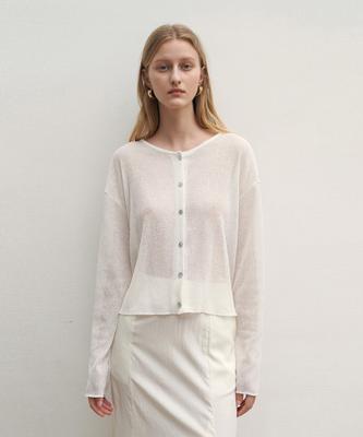Loeil Summer Knit Cardigan_Ivory