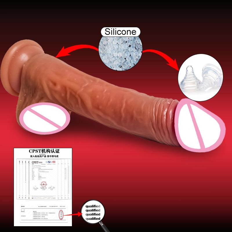 Realistic Dildo for Women Sex Toys Telescopic Vibrator with Female Stimulator Dildos Vibrators Big Penis Anal Dildo Vibrator
