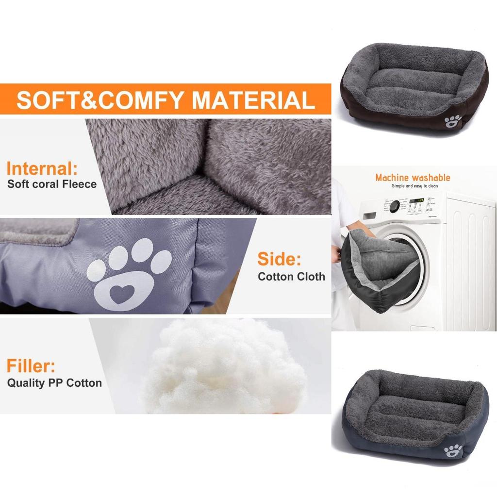 Comfy And Soft Orthopedic Pet Dog Bed For Large Cats And Puppies