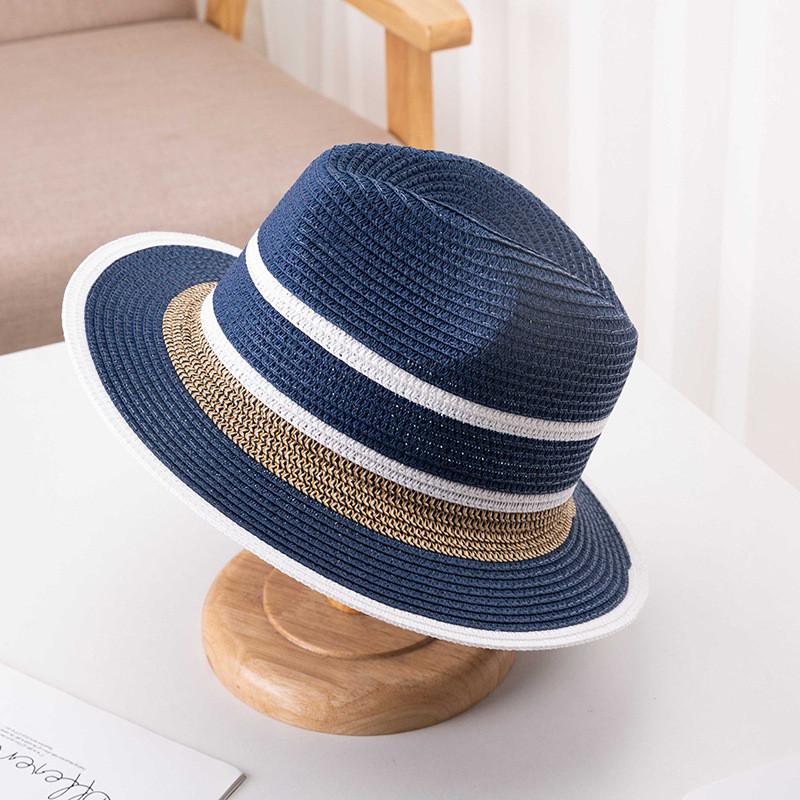 Summer Mens Weave Wide Brim Sun Hat With Foldable Design For Beach And Travel