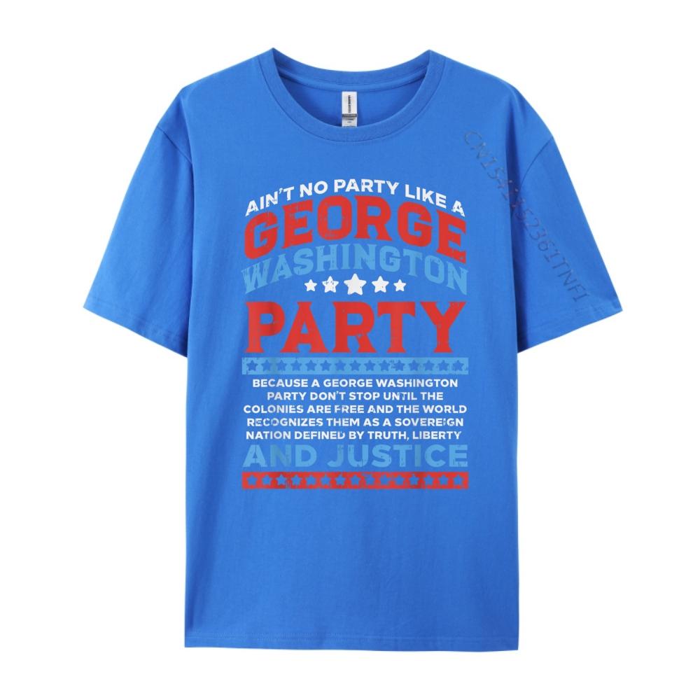 George Washington Party Free Country Funny USA 4th Of July Green And White Graphic T Shirt Man Tee Tops  Tees Family