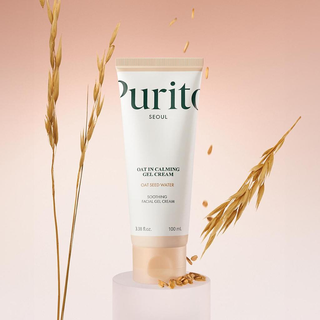 Purito Crème Gel Apaisante à l'Avoine – Hydratant Apaisant Léger à l'Extrait d'Avoine, Coréen