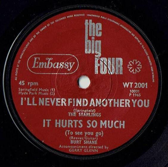 

7inch Record VARIOUS - The Big Four WT2001 Embassy 1965 UK Pop Used